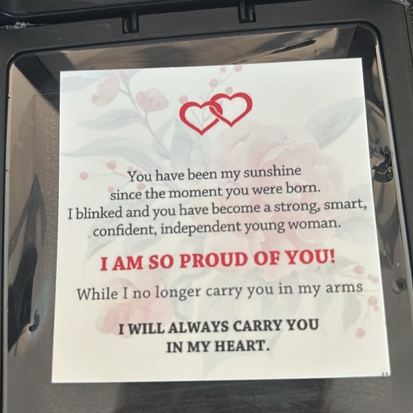 Rose Gold Tone Heart Bracelet - Picture 3 of 5